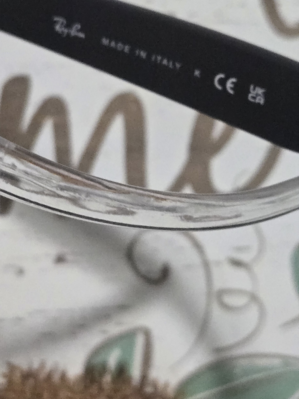Ray-Ban Matte Black Rectangular Eyeglass Frames - Picture 5 of 7